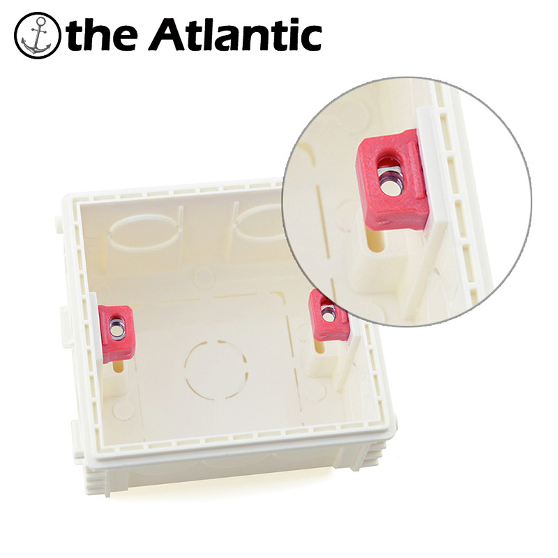 Montažna kutija Kazetna sklopka Utičnica Razvodna kutija Skrivena skrivena unutarnja montažna kutija Tip unutarnje kutije 86mm*86mm Bijela