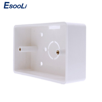Esooli външна монтажна кутия 117 мм*72 мм*33 мм за 118*72 мм сензорен превключвател и USB гнездо за всяка позиция на повърхността на стената
