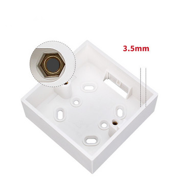 SANDIY Стенна кутия Превключвател за повърхностен монтаж на лампа Гнездо за осветление 86 мм * 35 мм Тип Външно приложение Отвън Бели съединителни кутии