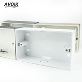 Avoir uz sienas piestiprināta kaste 146 tips balts, praktisks ārējais savienojuma korpuss, 146 mm * 86 mm slēdža kontaktligzdu kontaktligzdu uzstādīšanas kastes