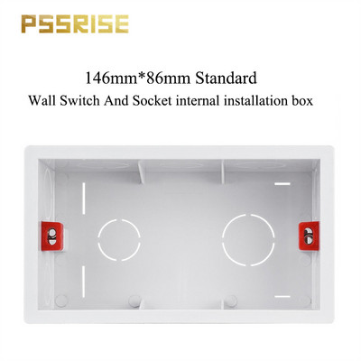 PSSRISE EU Standard 146 Type Installation Box Wall Light Switch Power Socket Junction Box Κρυφό κάτω κιβώτιο τοποθέτησης 146*86mm