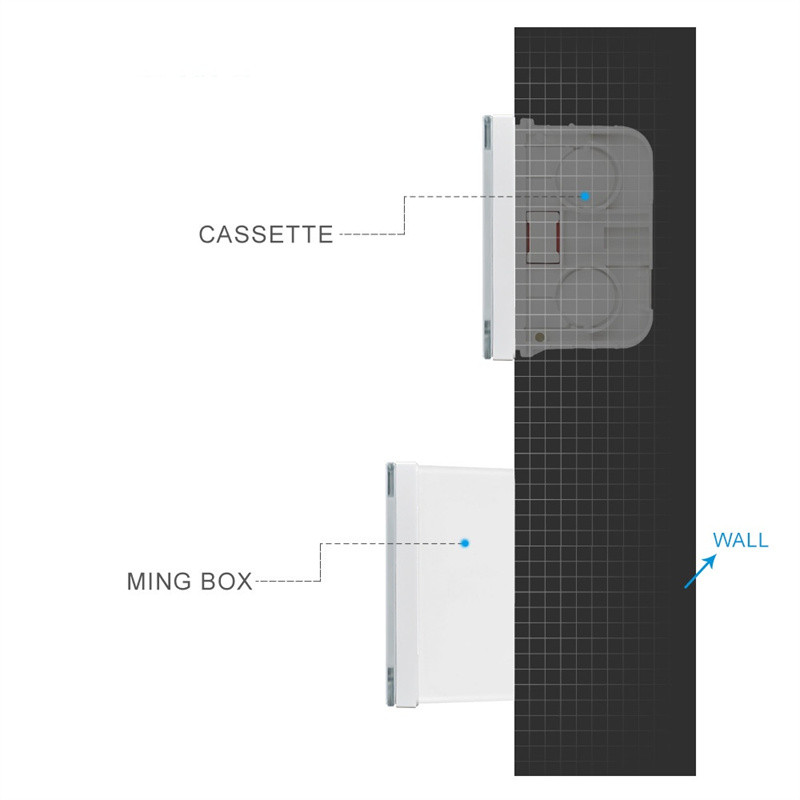 PSSRISE EU UK Standard 146 Vrsta instalacijske kutije Zidni prekidač za svjetlo Utičnica Razvodna kutija Sakriveno dno Montažna kutija 146*86 mm