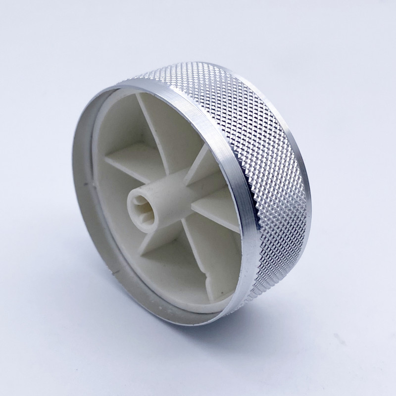 48 * 19 mm alumiiniumsulamist potentsiomeetri kodeerija helitugevuse reguleerimise helinupu kork 6 mm võlliaugu nupu jaoks (rihveldatud võlli läbimõõt/D-telg)