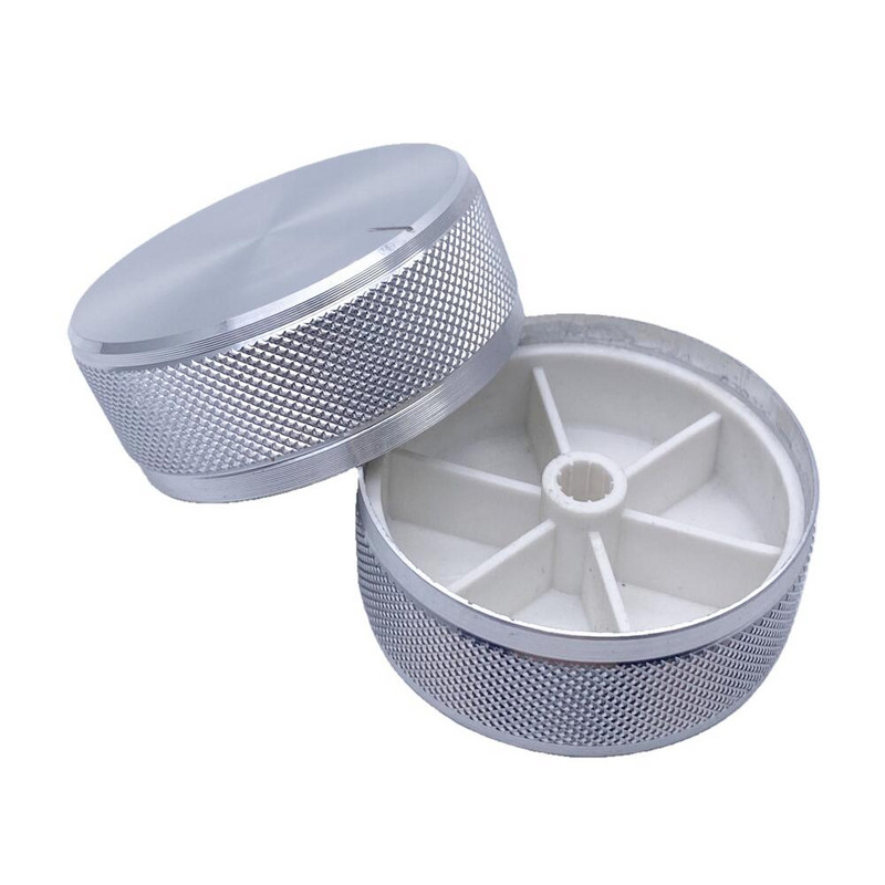 48 * 19 mm alumiiniumsulamist potentsiomeetri kodeerija helitugevuse reguleerimise helinupu kork 6 mm võlliaugu nupu jaoks (rihveldatud võlli läbimõõt/D-telg)