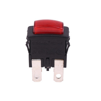 4Pins 16A Self-lock On Off Push Button Rocker Switch PS21-16 with Light Heater Ηλεκτρικός διακόπτης αφής για ηλεκτρική σκούπα