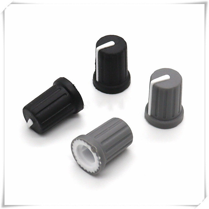 5 gabali gumijas pusvārpstas kloķa diametrs 12,5 mm augstums 17 mm mīkstas gumijas potenciometra kloķis 90 grādu D formas iekšējais caurums 6 mm