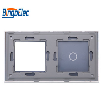 Bingoelec Toughened Glass Panel with Socket Frame 86*157mm Μόνο για Χονδρική