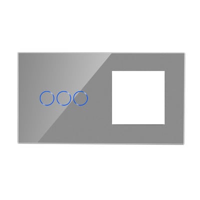 Bingoelec rūdīta stikla panelis ar ligzdas rāmi 86*157mm tikai vairumtirdzniecībai