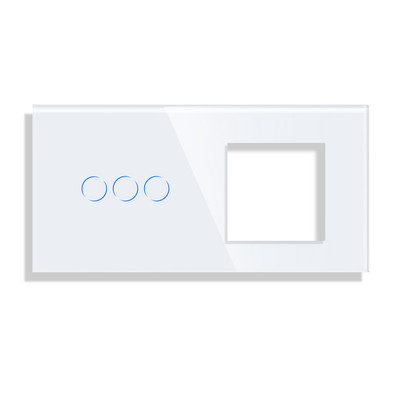 Bingoelec rūdīta stikla panelis ar ligzdas rāmi 86*157mm tikai vairumtirdzniecībai