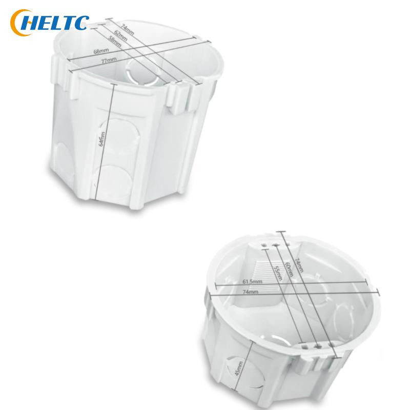 Nova EU montažna kutija Zidna unutarnja kutija Unutarnja kazeta Bijela kutija za EU standardne prekidače i utičnice