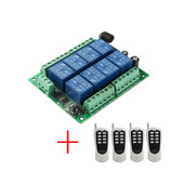 DC12V 8CH Wireless Smart Home Remote Control Switch Relay Module Relay Controller TX 8 Buttons 433MHz RF Transmitter