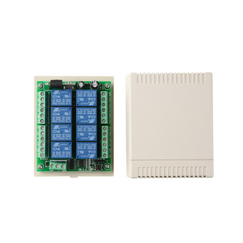 DC12V 8CH Wireless Smart Home Remote Control Switch Relay Module Relay Controller TX 8 Buttons 433MHz RF Transmitter