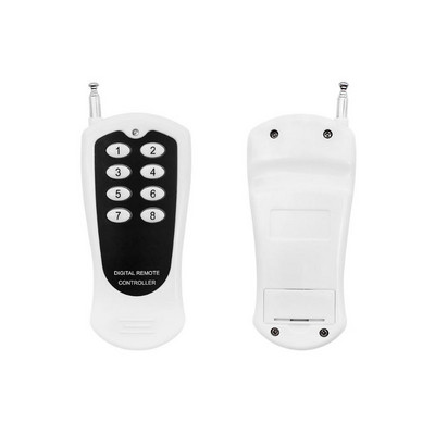 DC12V 8CH Wireless Smart Home Remote Control Switch Relay Module Relay Controller TX 8 Buttons 433MHz RF Transmitter