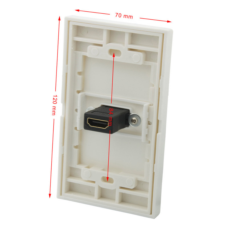 1 grupa bez skrūves 1 porta HDMI sienas plāksne