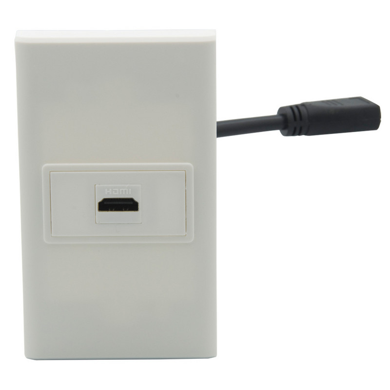 1 grupa bez skrūves 1 porta HDMI sienas plāksne