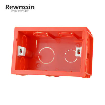 Rewnssin Red White Wall Junction Box Sockets and Light Switches Back Box Hidden Cassette Chile Italy Box Mounting