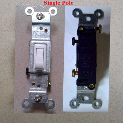 1-bitine Ameerika standardne väljatõmmatav lülitipaneel 15A American Retro Switch 120 UL seinalüliti auto lüliti