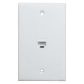 1-Port Ethernet zidna ploča, Keystone Jack zidna ploča s RJ45 Keystone ženskim ženskim inline spojnim umetkom