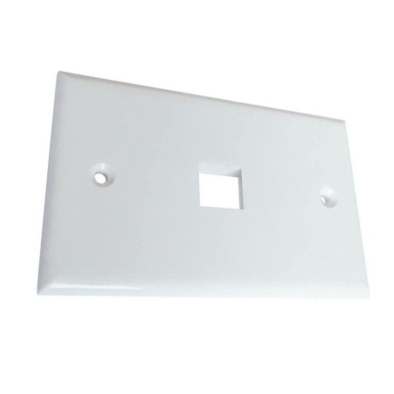 1-Port Ethernet zidna ploča, Keystone Jack zidna ploča s RJ45 Keystone ženskim ženskim inline spojnim umetkom