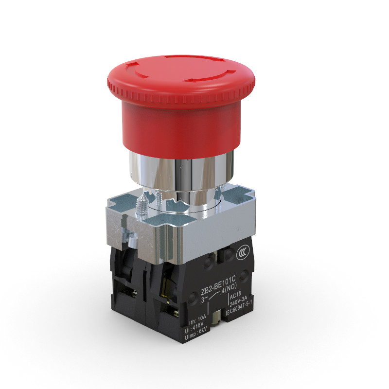 Prekidač za zaustavljanje u nuždi ZB2 BE102C (NC) Kontaktni blok ZB2 BE101C (NO) Pritisnite za otvaranje, okrenite za resetiranje