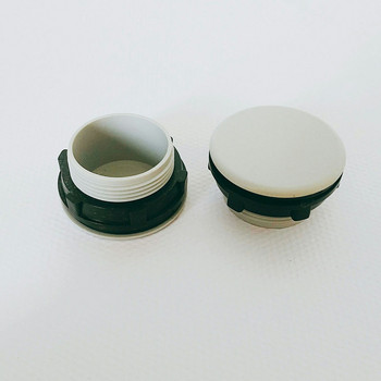 30-милиметрови пластмасови тапи за панел с бутони, капачка на капака на отвора за превключвател, черен/сив