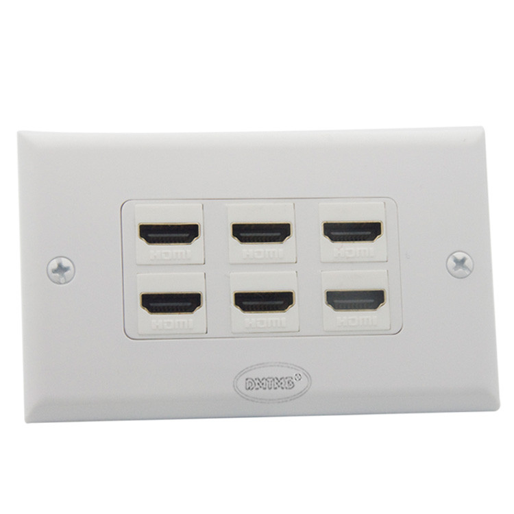 6 X HDMI zidna ploča sa ženskim ženskim konektorom