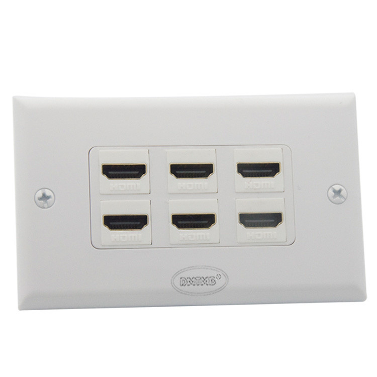 6 X HDMI zidna ploča sa ženskim ženskim konektorom