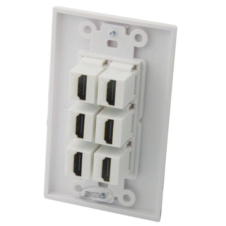 6 X HDMI zidna ploča sa ženskim ženskim konektorom