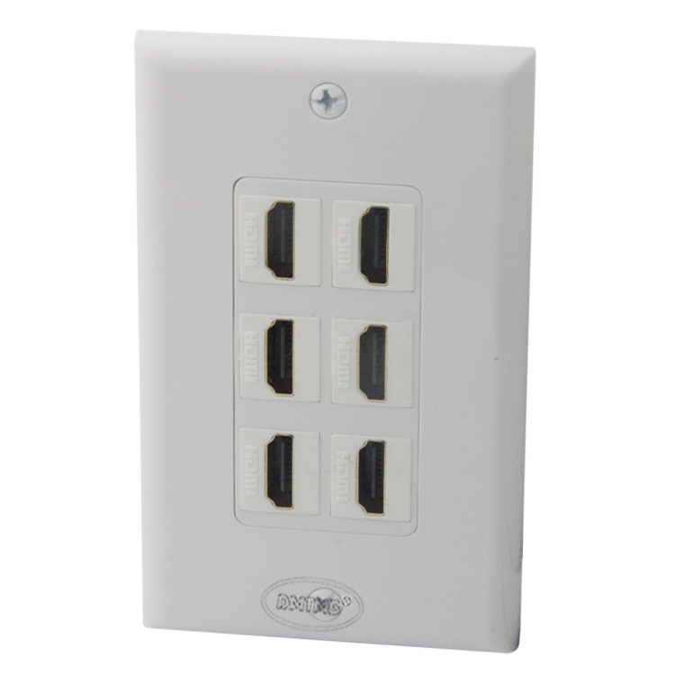 6 X HDMI zidna ploča sa ženskim ženskim konektorom