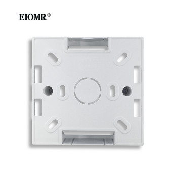 EIOMR EU Разклонителна кутия Гнездо Превключвател Съединителна кутия Повърхностна инсталационна кутия Бяла 86mm*86mm*35mm Външна монтажна кутия