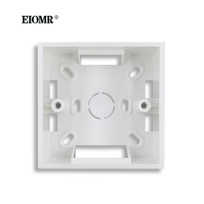 EIOMR EU Razvodna kutija Utičnica Prekidač Razvodna kutija Površinska instalacijska kutija Bijela 86mm*86mm*35mm Vanjska montažna kutija