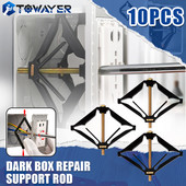 10 tk kasseti parandaja 86 mm tume kasti parandamine kruvipistiku lüliti vana pistikupesa karbid asendus fikseeritud seinaga remondikarbi tugivarras