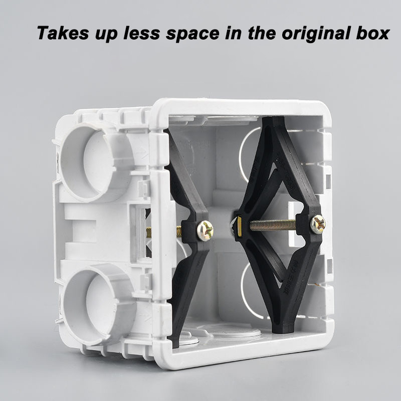 10 tk kasseti parandaja 86 mm tume kasti parandamine kruvipistiku lüliti vana pistikupesa karbid asendus fikseeritud seinaga remondikarbi tugivarras