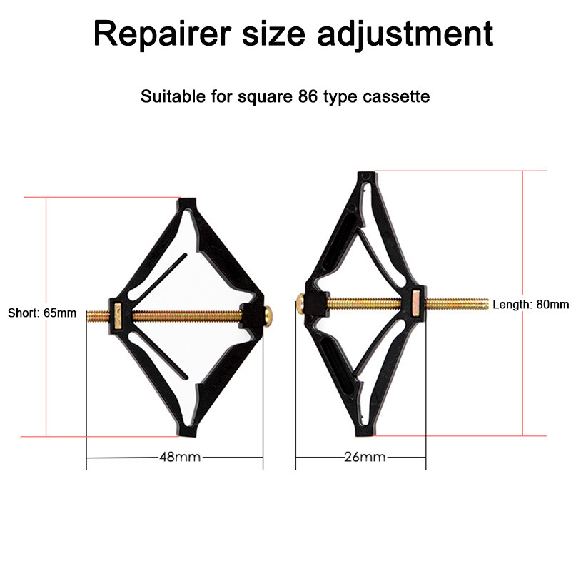 10 tk kasseti parandaja 86 mm tume kasti parandamine kruvipistiku lüliti vana pistikupesa karbid asendus fikseeritud seinaga remondikarbi tugivarras