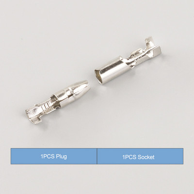 10/30/50/100 Set 4.0 Terminal de glonț Conector de fir electric pentru mașină Diametru 4mm Pin Femeie Masculin Teaca Costum Terminal Presă la Rece