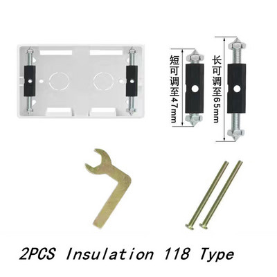 Eagles kasešu remonta ierīces elektriskās kārbas remonts 86/118 tips sienas slēdža ligzda Universālās izejas kārbas remonta piederumi