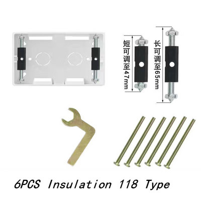 Eagles kasešu remonta ierīces elektriskās kārbas remonts 86/118 tips sienas slēdža ligzda Universālās izejas kārbas remonta piederumi