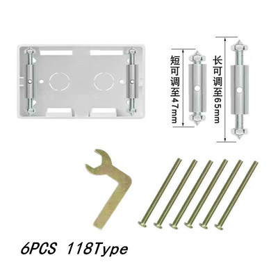 Eagles kasešu remonta ierīces elektriskās kārbas remonts 86/118 tips sienas slēdža ligzda Universālās izejas kārbas remonta piederumi