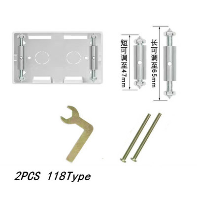 Eagles kasešu remonta ierīces elektriskās kārbas remonts 86/118 tips sienas slēdža ligzda Universālās izejas kārbas remonta piederumi