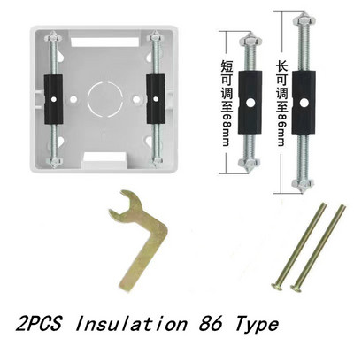 Eagles kasešu remonta ierīces elektriskās kārbas remonts 86/118 tips sienas slēdža ligzda Universālās izejas kārbas remonta piederumi