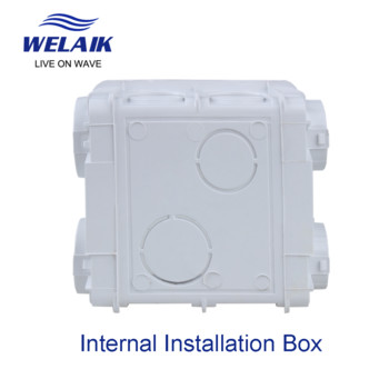 WELAIK UK Стенен превключвател-Електрическа инсталационна кутия Savior-Of White-Plastic-Огнеустойчив-ABS B101W