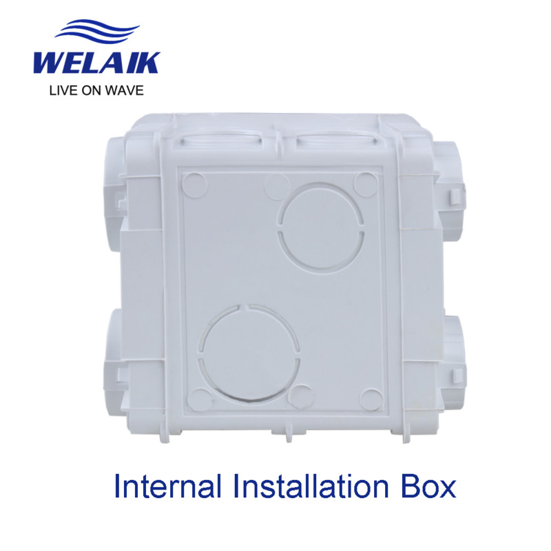 WELAIK UK Zidni prekidač-Električna instalacijska kutija Savior-Of White-Plastic-Usporivač plamena-ABS B101W