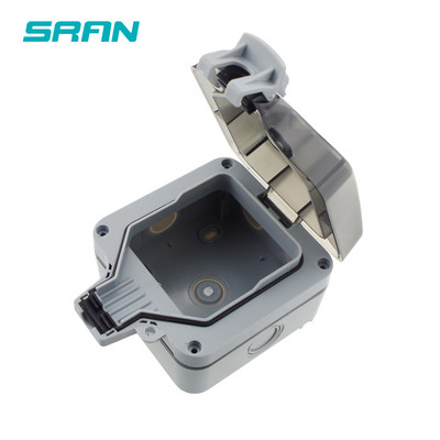 SRAN IP66 vodootporna vanjska zidna utičnica 16 A EU utičnica s dvostrukim USB priključkom za punjenje, vanjska instalacija