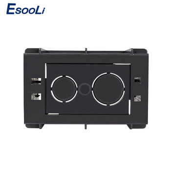 Esooli 102 мм * 67 мм стандартна вътрешна монтажна кутия на САЩ, задна касета за 118 мм * 72 мм стандартен стенен ключ и USB гнездо