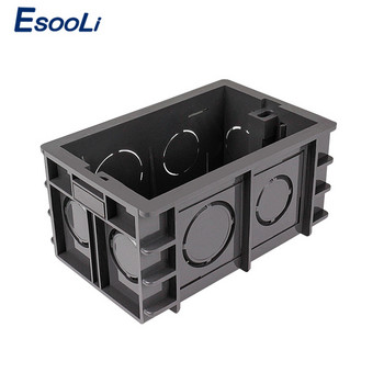 Esooli 102 мм * 67 мм стандартна вътрешна монтажна кутия на САЩ, задна касета за 118 мм * 72 мм стандартен стенен ключ и USB гнездо