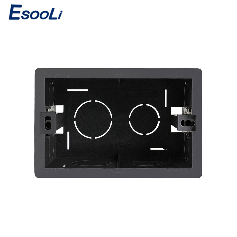 Esooli 102mm*67mm američka standardna unutarnja montažna kutija stražnja kazeta za 118mm*72mm standardni zidni prekidač i USB utičnicu