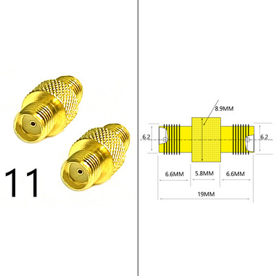 DexMRtiC SMA muški / ženski RF koaksijalni adapterski konektor Ravni pravi kut T tipa razdjelnik pozlaćen NOVO Veleprodaja