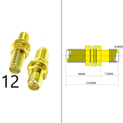 DexMRtiC SMA muški / ženski RF koaksijalni adapterski konektor Ravni pravi kut T tipa razdjelnik pozlaćen NOVO Veleprodaja