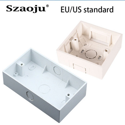 Szaoju 146 Junction Box Η.Π.Α./ΕΕ Τυπικό κουτί τοποθέτησης με διακόπτη πρίζας τοίχου Πλαστικό αδιάβροχο 146x86mm και 86x86mm