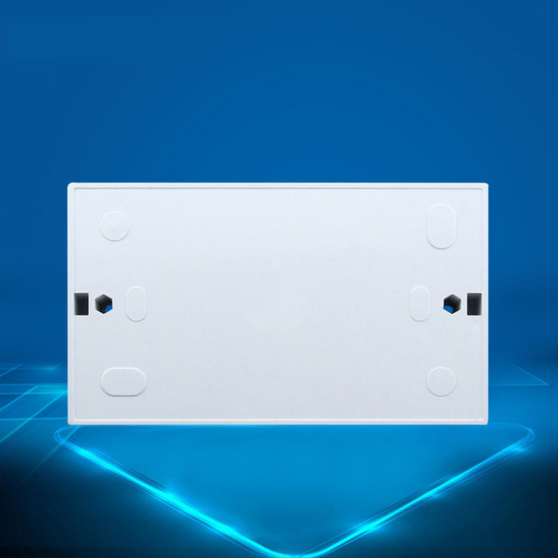 Szaoju 146 sadales kārba ASV/ES standarta sienas kontaktligzdas slēdža montāžas kārba Ugunsdroša plastmasa 146x86mm un 86x86mm